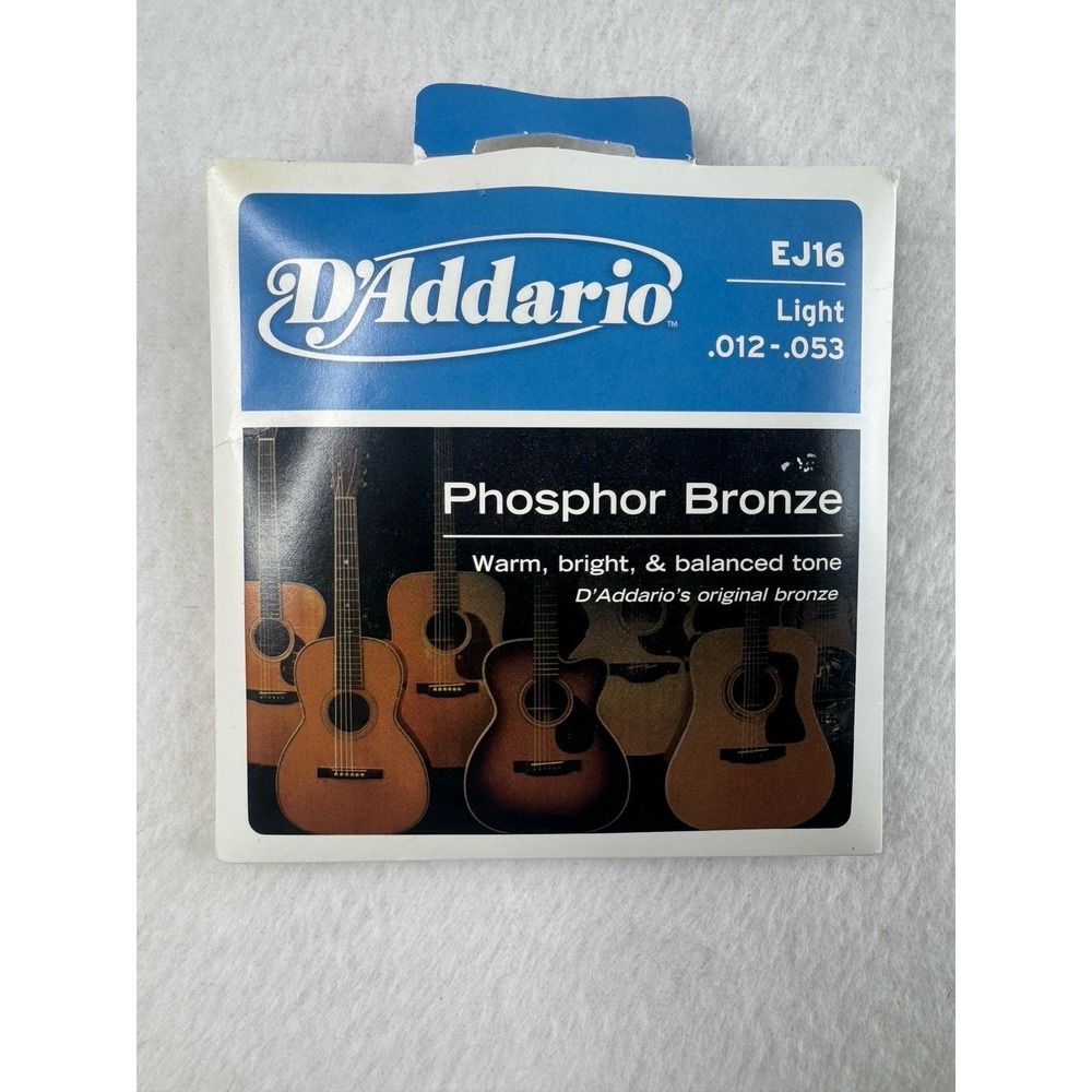 D'Addario EJ16 Phosphor Bronze Acoustic Guitar‎ Strings - Light